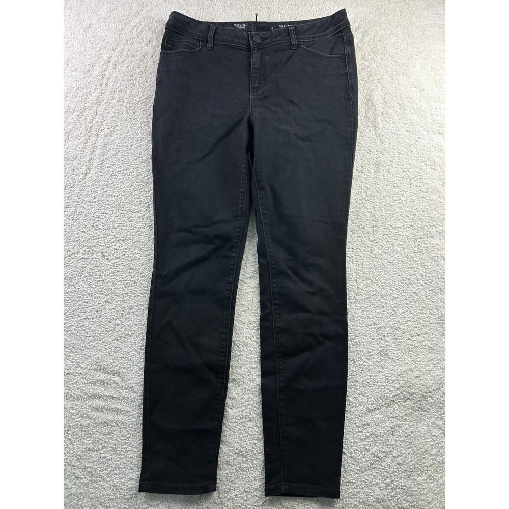 Simply Vera Vera Wang‎ Women's Black Skinny Jeans Size 8 Stretch